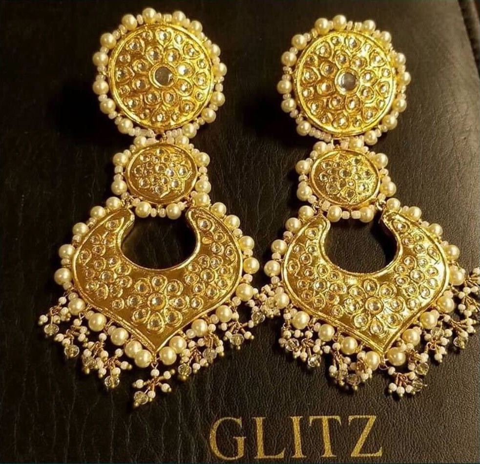 Gold Thick Hoop Earrings