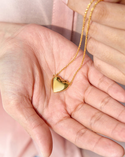 Heart Shaped Pendant Chain