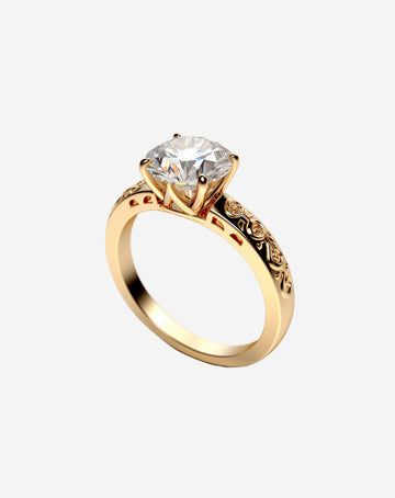 Gold Plated Sparkling Ring